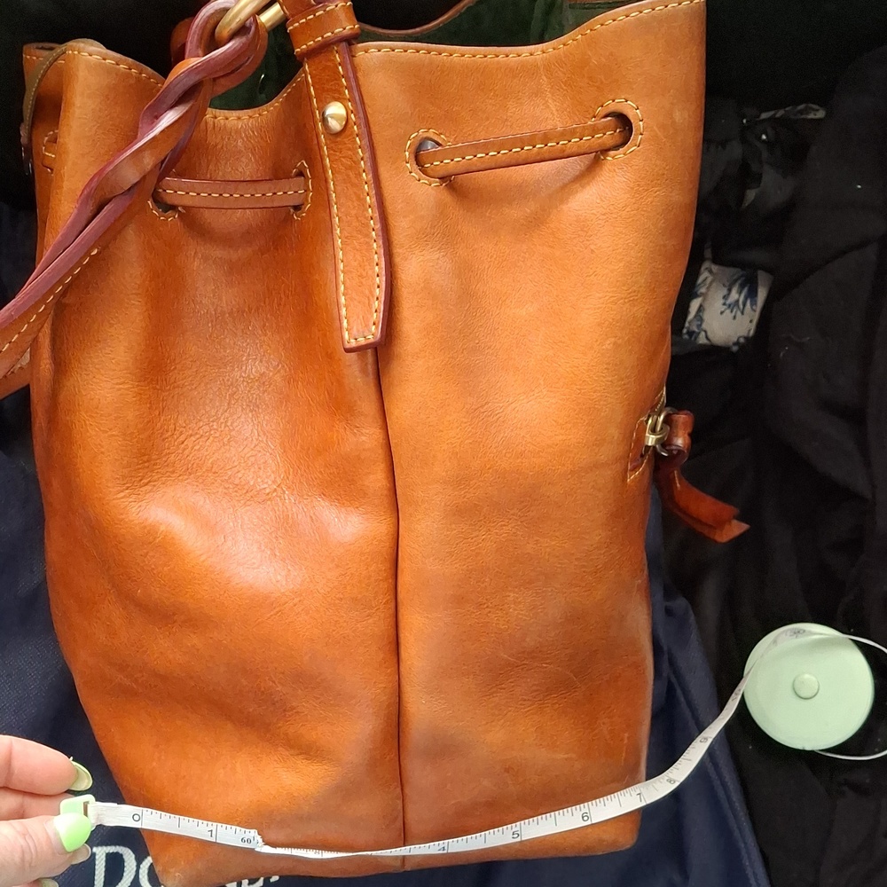 Dooney & Bourke Tan Leather Shoulder Bag - Picture 17 of 17